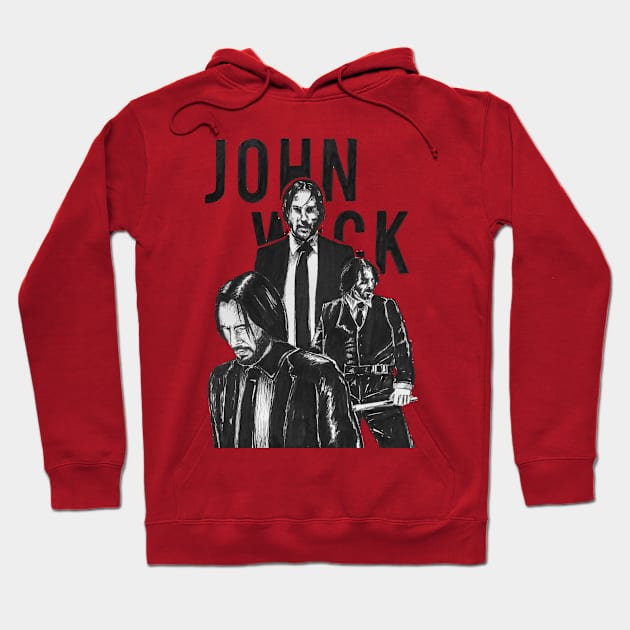 Keanu Reeves in the John Wick! Hoodie by Nickoliver